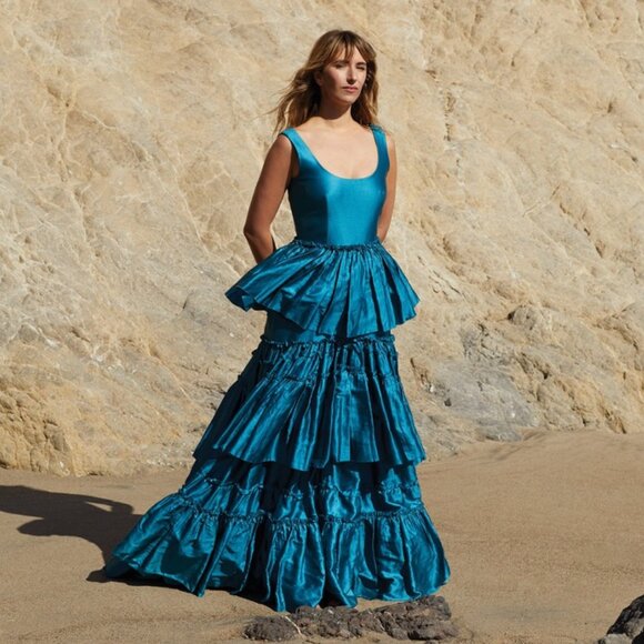 Spring 2017 Alberta Ferretti Couture Pleated Gown - Picture 5 of 11